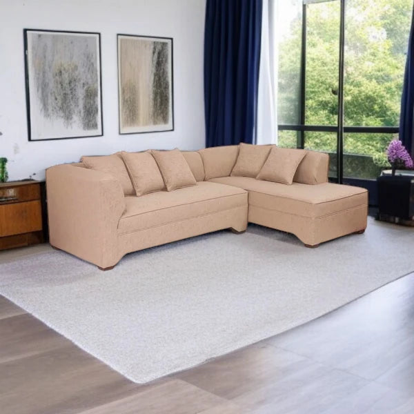 Seccional Metropolitan Derecho - Tela Lino Sidelli Beige