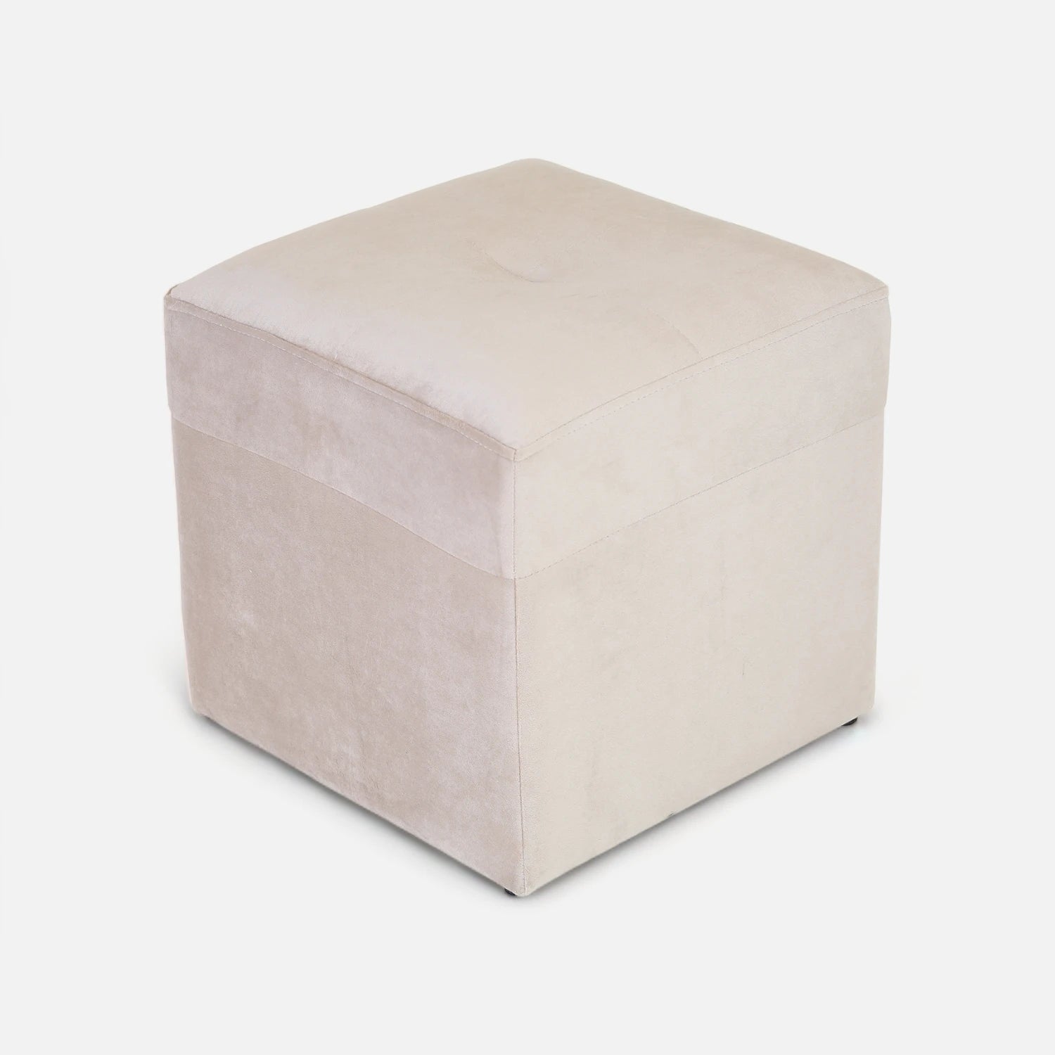 Pouf Cubo - Tela Felpa Beige